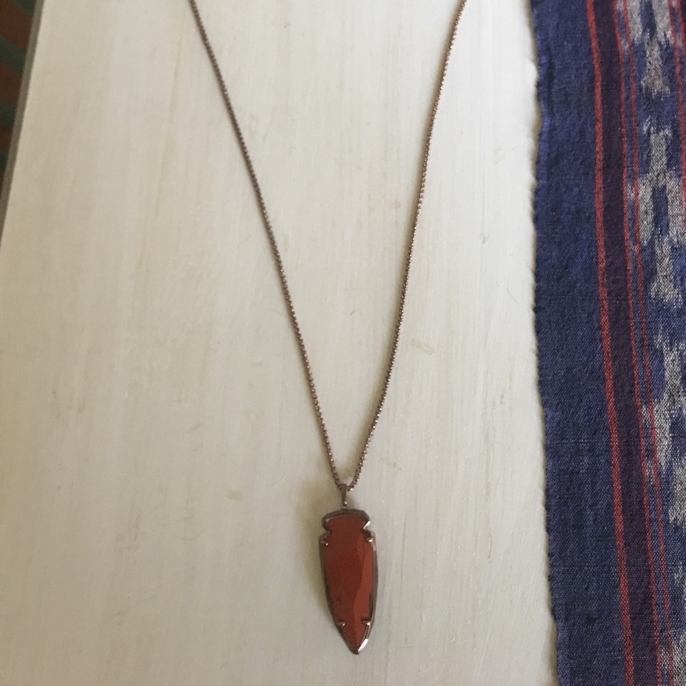 Kendra scot bronze long length necklace